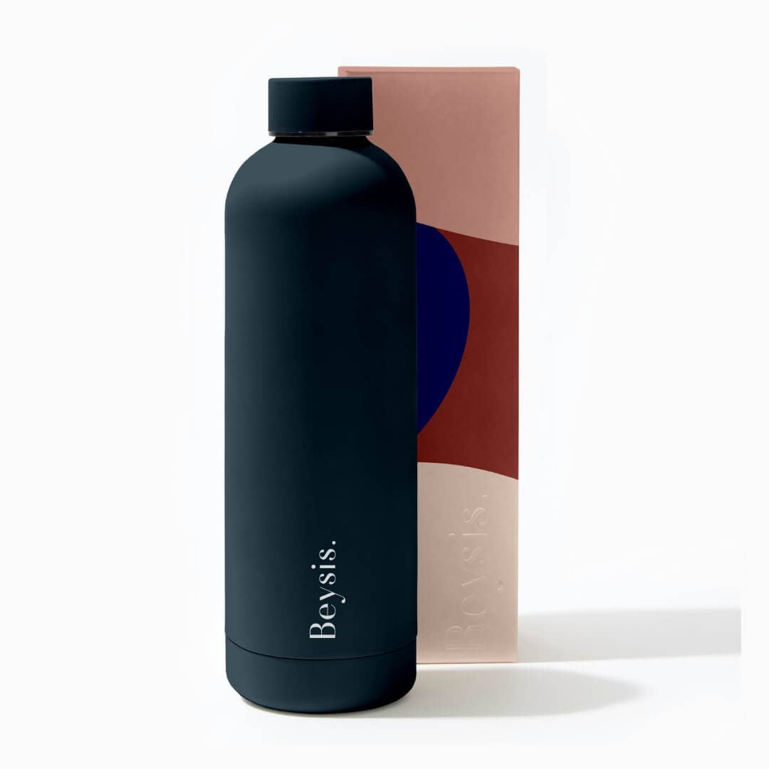 34oz / 1L Stainless Steel Water Bottle: Black