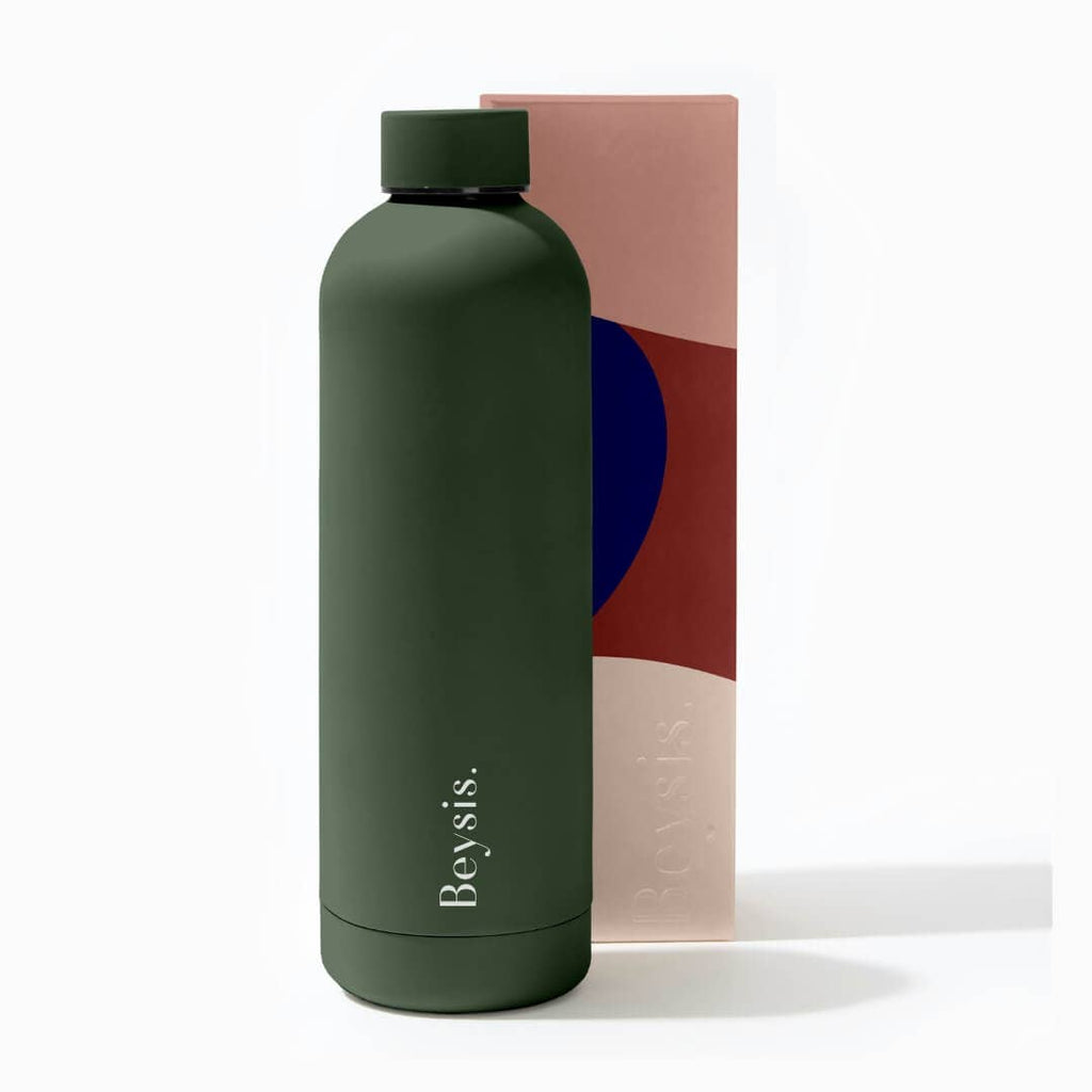 34oz / 1L Stainless Steel Water Bottle: Black