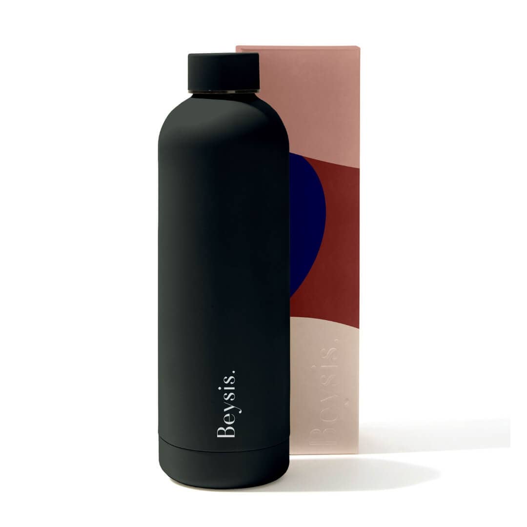 34oz / 1L Stainless Steel Water Bottle: Black